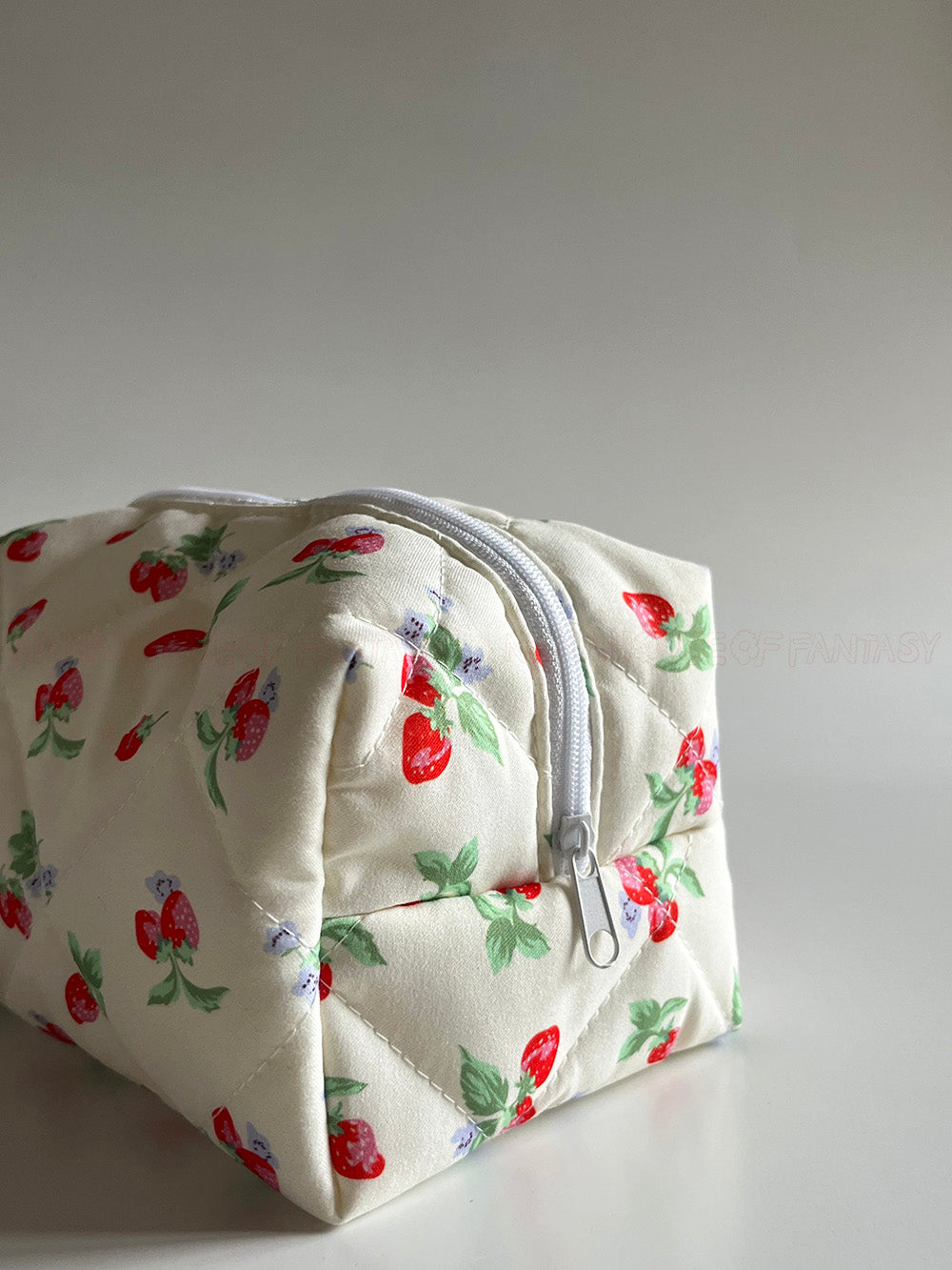 Strawberry Yellow Makeup Bag