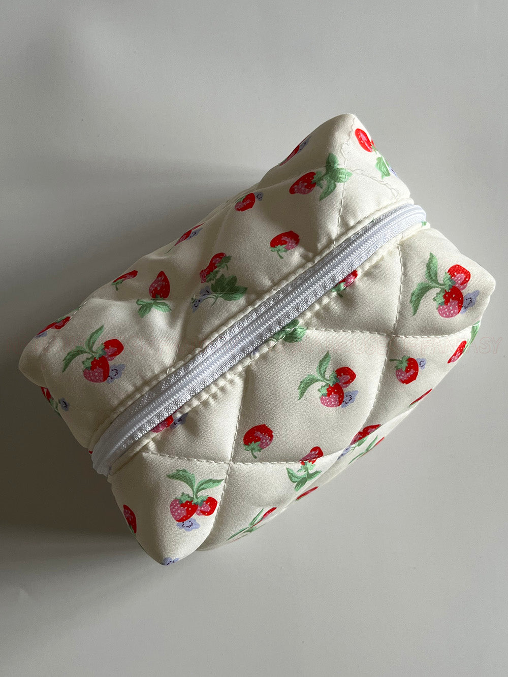 Strawberry Yellow Makeup Bag