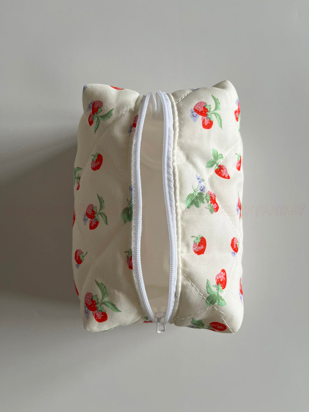 Strawberry Yellow Makeup Bag