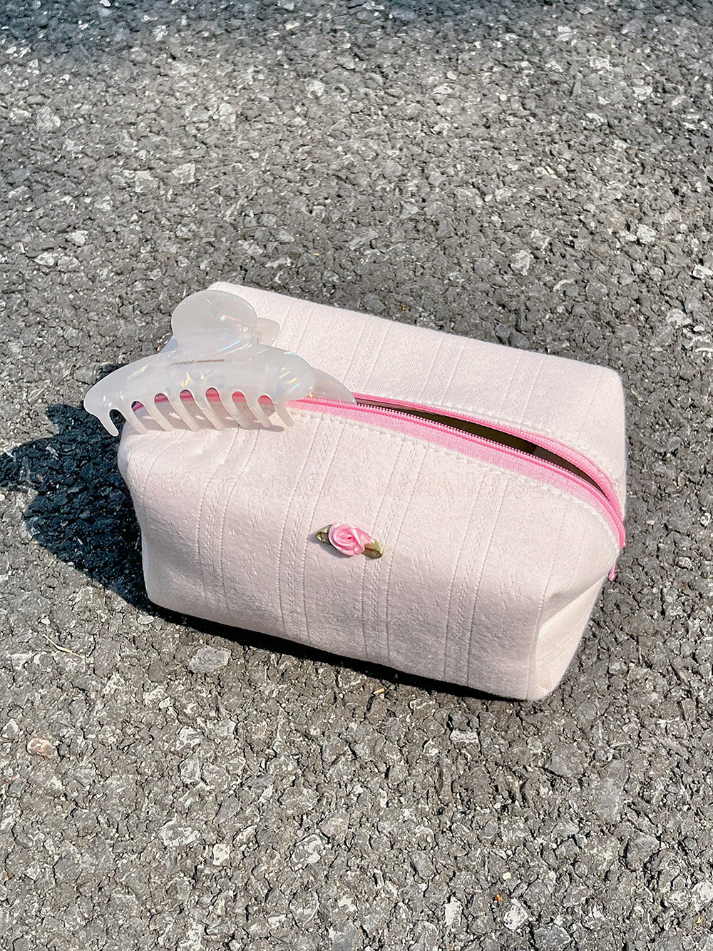 Little Rose Pink Makeup Bag
