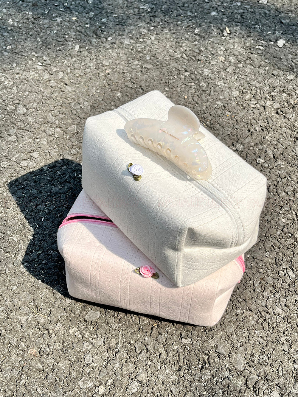 Little Rose Pink Makeup Bag