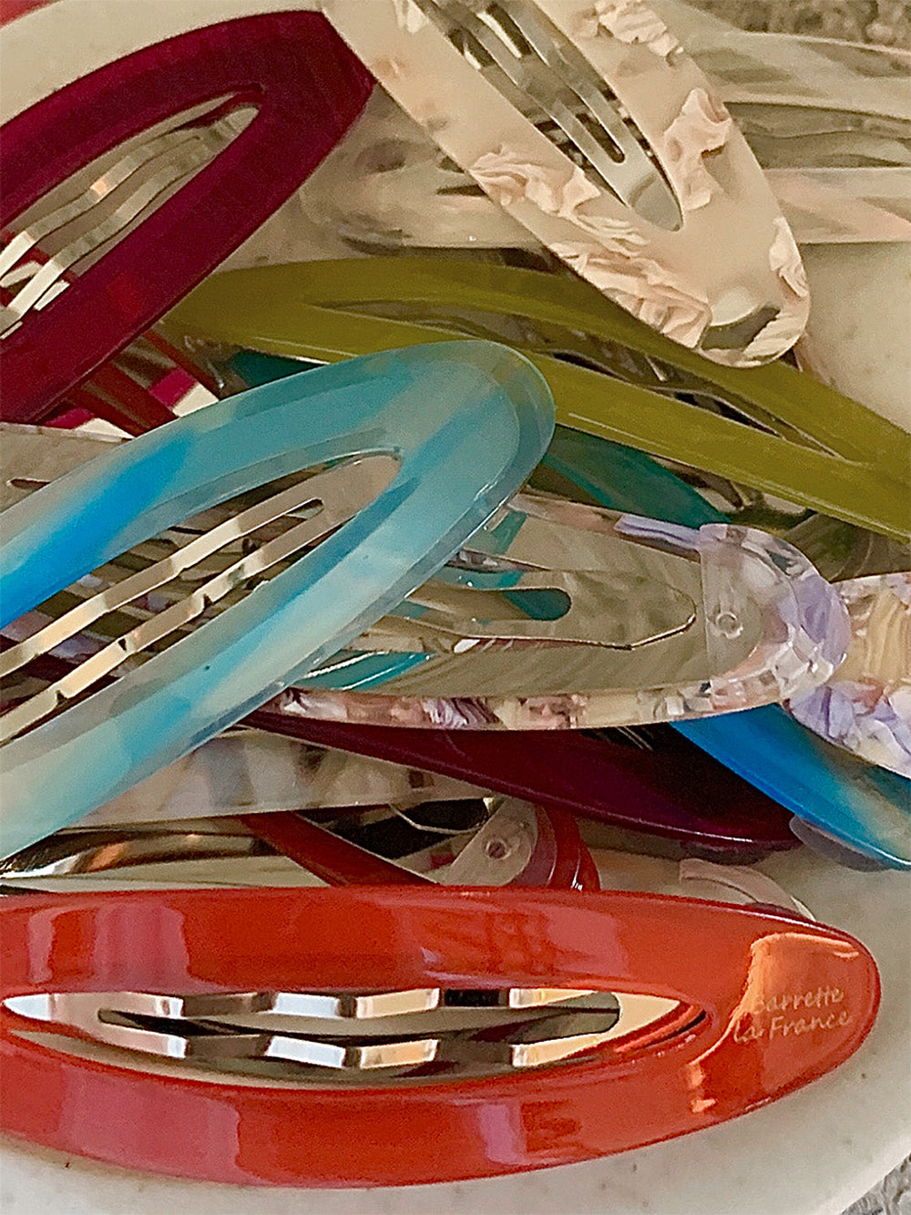 BB Hair Clips Oval Dopamine Color