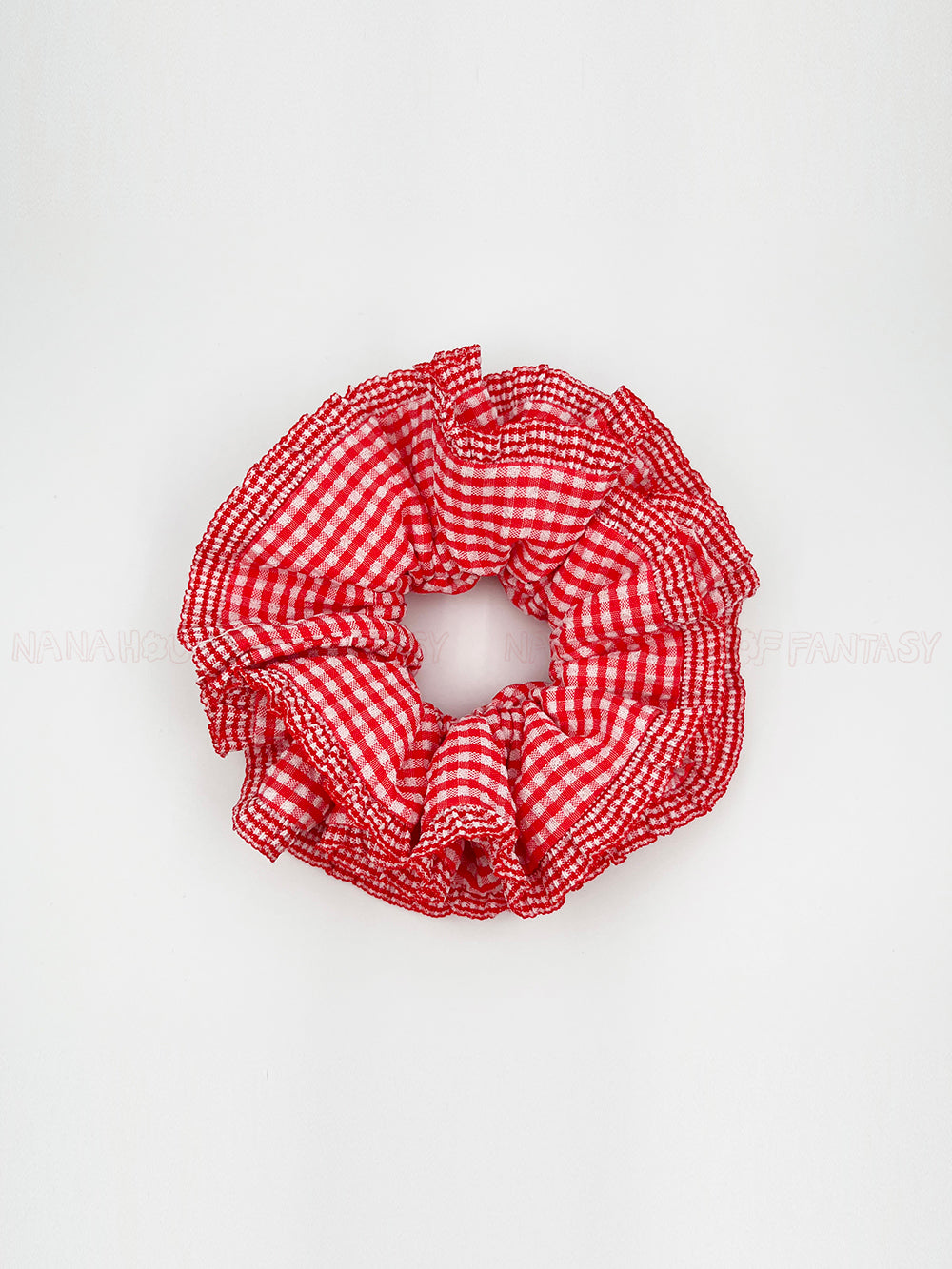 Checkered Red Big Scrunchies