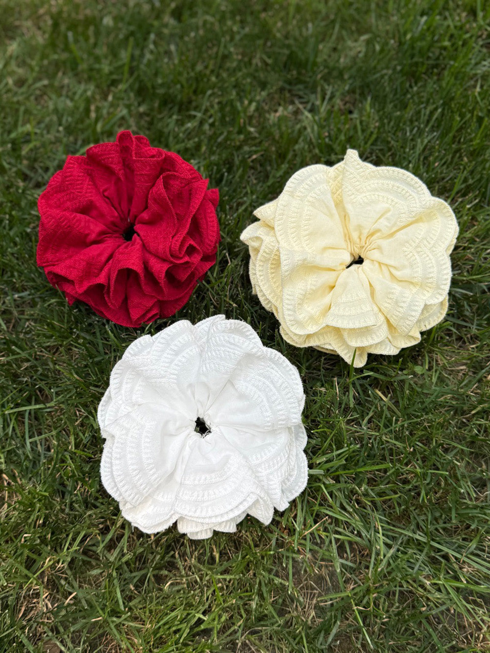 Puff Pure Cotton Embroidered Maize-Yellow