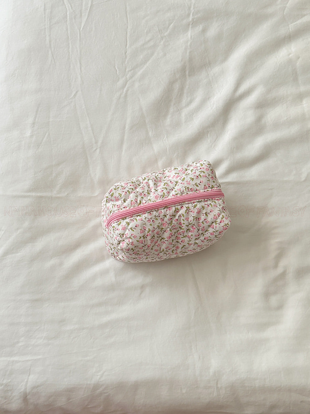Pink Little Floral Makeup Toiletry Bag