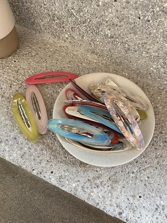BB Hair Clips Oval Dopamine Color