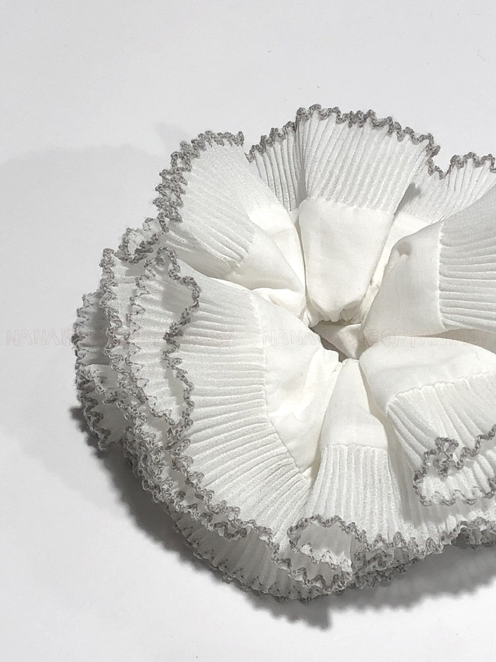 Fairy Lace Trim Soft White And Grey