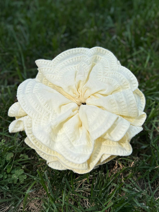Puff Pure Cotton Embroidered Maize-Yellow