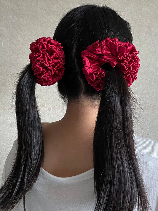 Blossoming Flowers Silk Sweet Cherry Red - Baby